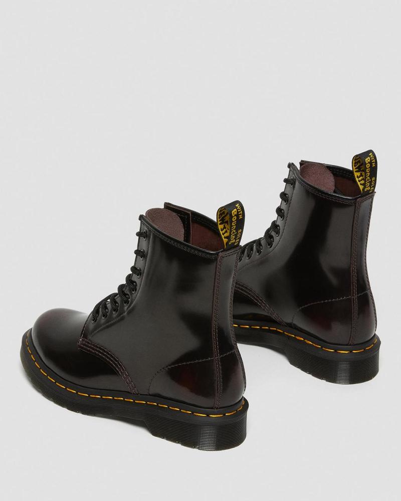 Dr Martens 1460 Arcadia Lær Snørestøvletter Dame Rosa Rød | Norge 624DFM